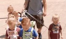 "Walks Children On Leashes Like Dogs": Kentucky Dad Faces Backlash Over Parenting Choice